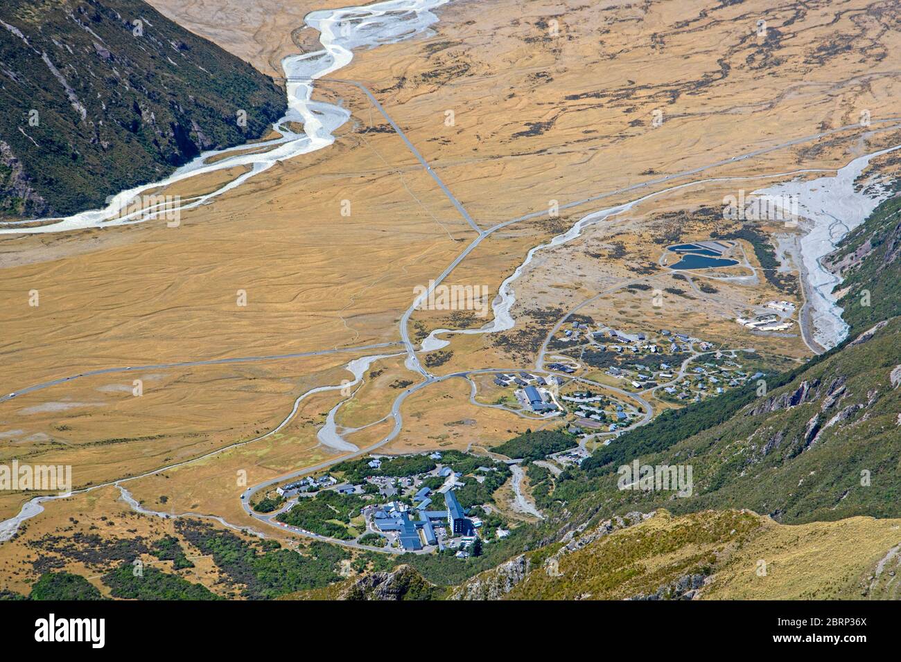 Aoraki/Mt Cook Village Stock Photo