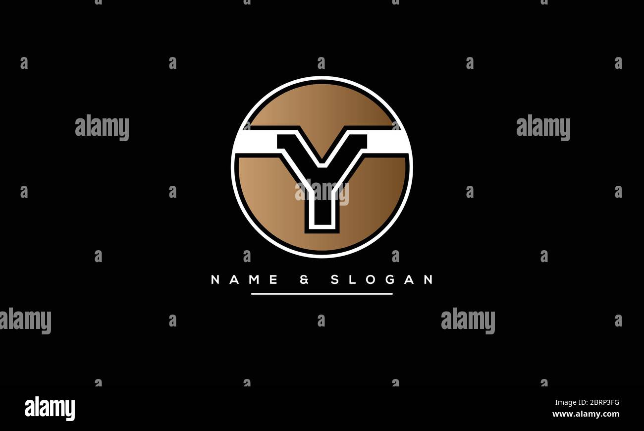 Abstract Letter Y, YY Logo Monogram Stock Vector