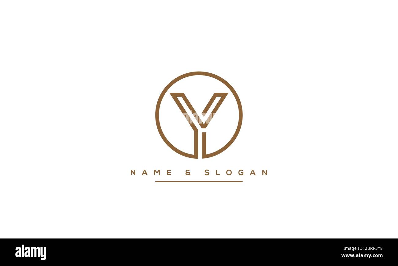 Abstract Letter Y, YY Logo Monogram Stock Vector Image & Art - Alamy