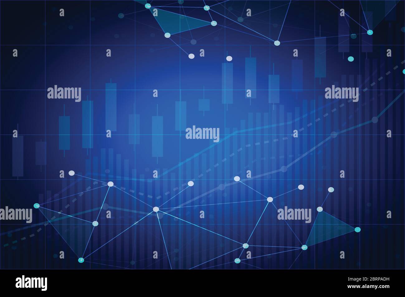 Cryptocurrency stock chart light futuristic with blockchain polygon  network.Business technology banner concept background vector.illustration  Stock Vector Image & Art - Alamy