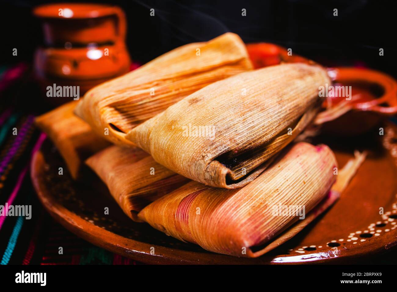 tamales red sauce traditional mexican food in Mexico Stock Photo Alamy