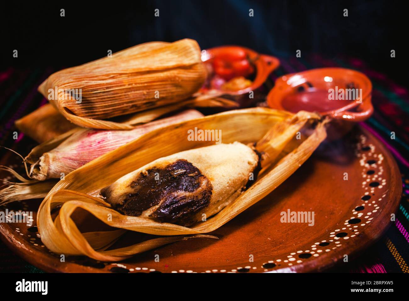 Tamales de Mole Poblano with Banana Leaves - Kitchen Wrangler