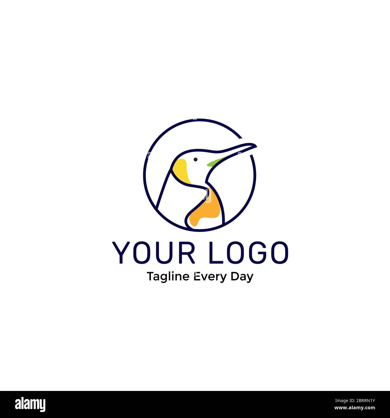 Bird logo design template Stock Vector