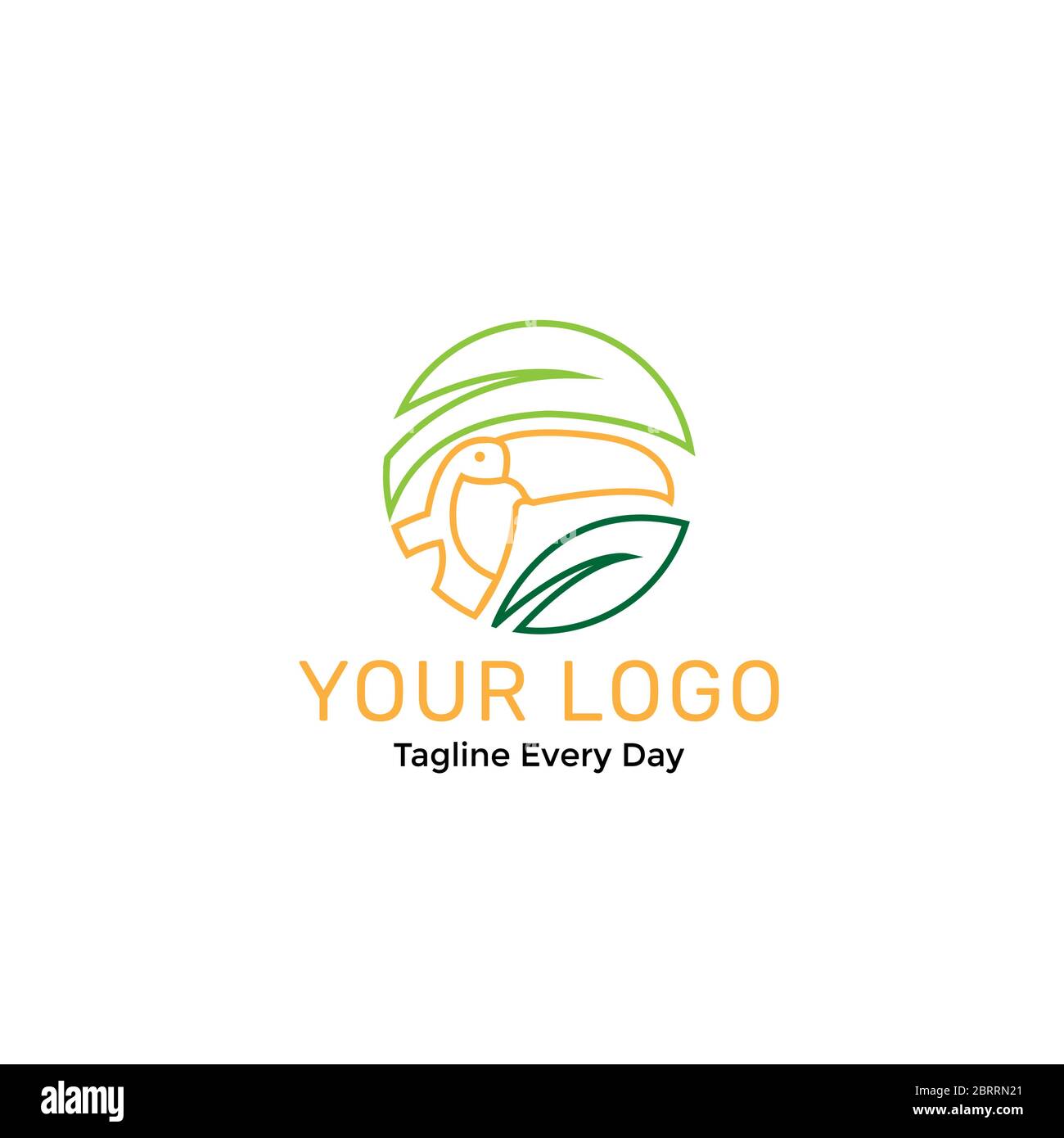 Bird logo design template Stock Vector
