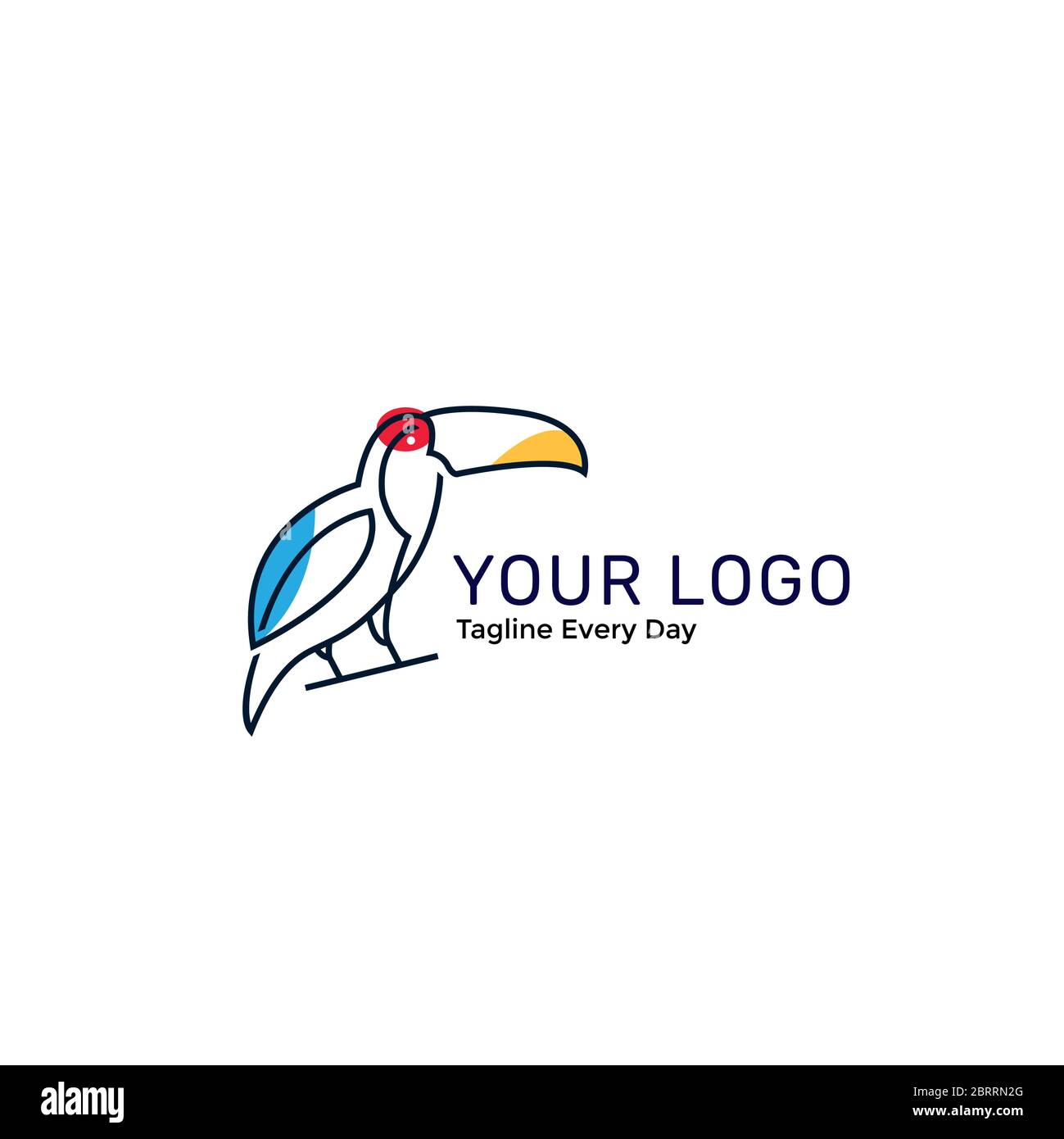 Bird logo design template Stock Vector
