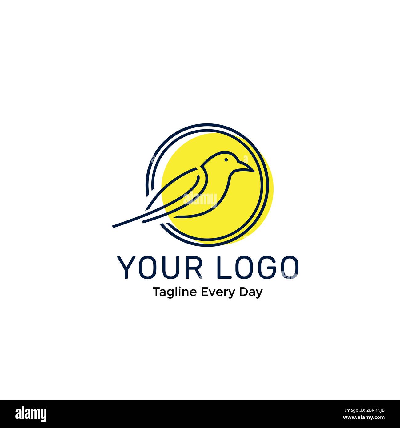 Bird logo design template Stock Vector
