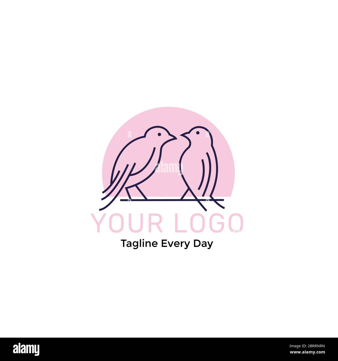 Bird logo design template Stock Vector