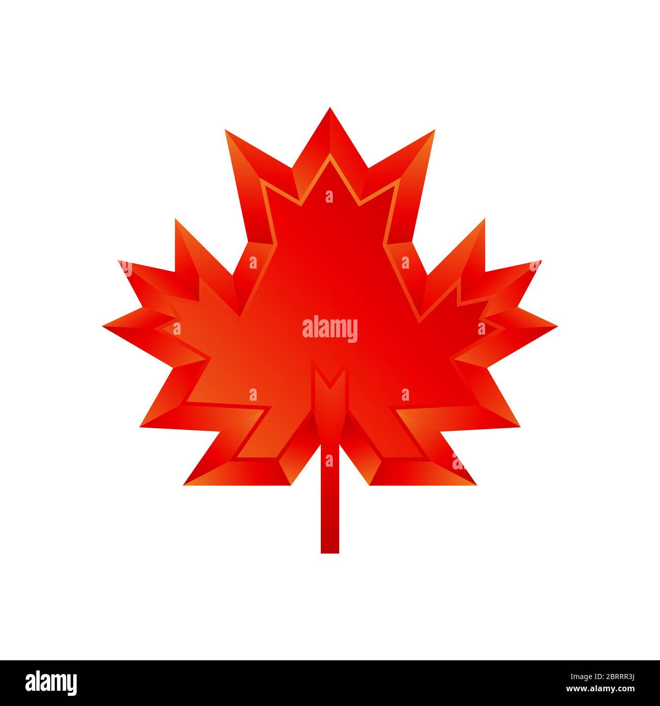 Autumn 3D logo design template Stock Vector
