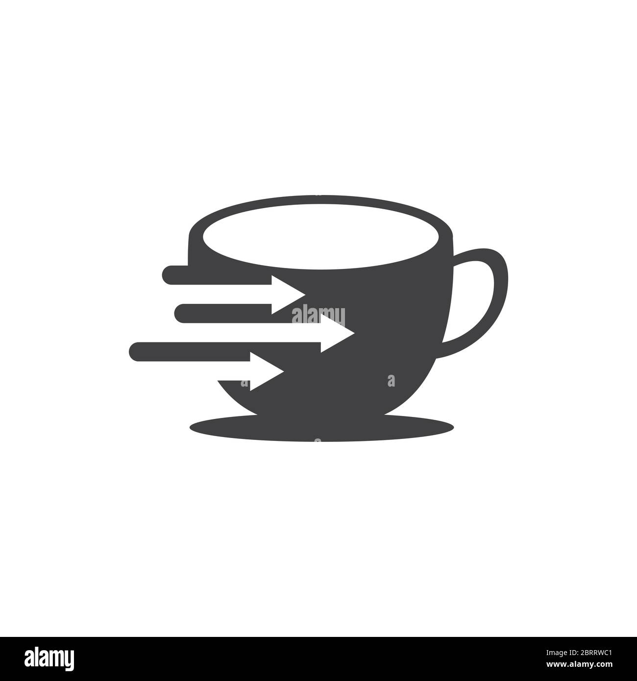 Coffee data logo design Stock Vector