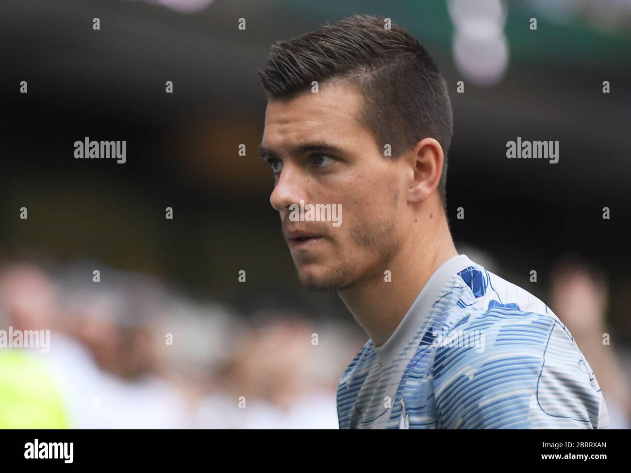 LONDON, ENGLAND - AUGUST 25, 2019: Giovani Lo Celso of Tottenham pictured ahead of the 2019/20 Premier League game between Tottenham Hotspur FC and Newcastle United FC at Tottenham Hotspur Stadium. Stock Photo