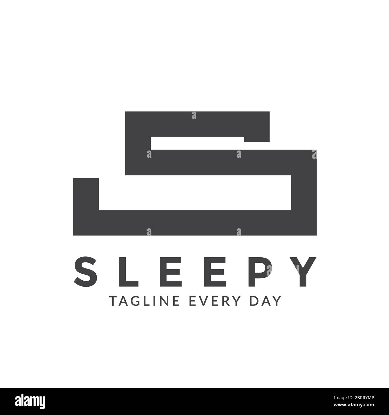 Letter S Bed logo design template Stock Vector Image & Art - Alamy