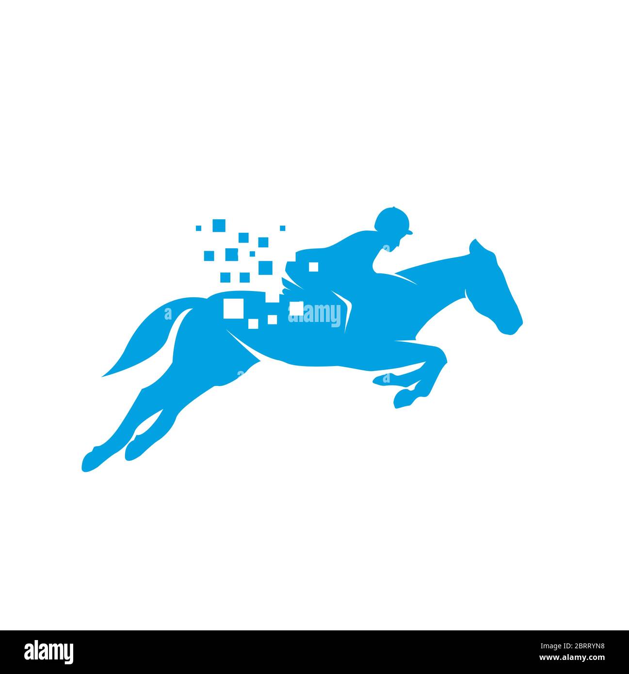 Horse data logo design template Stock Vector