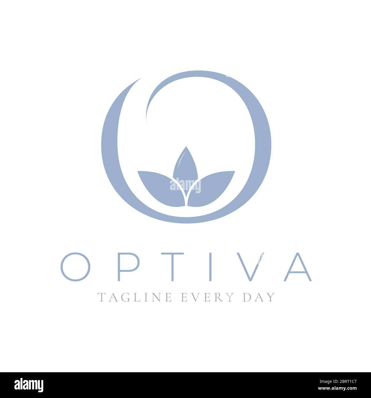 O logo design template for Spa and Wellness Stock Vector