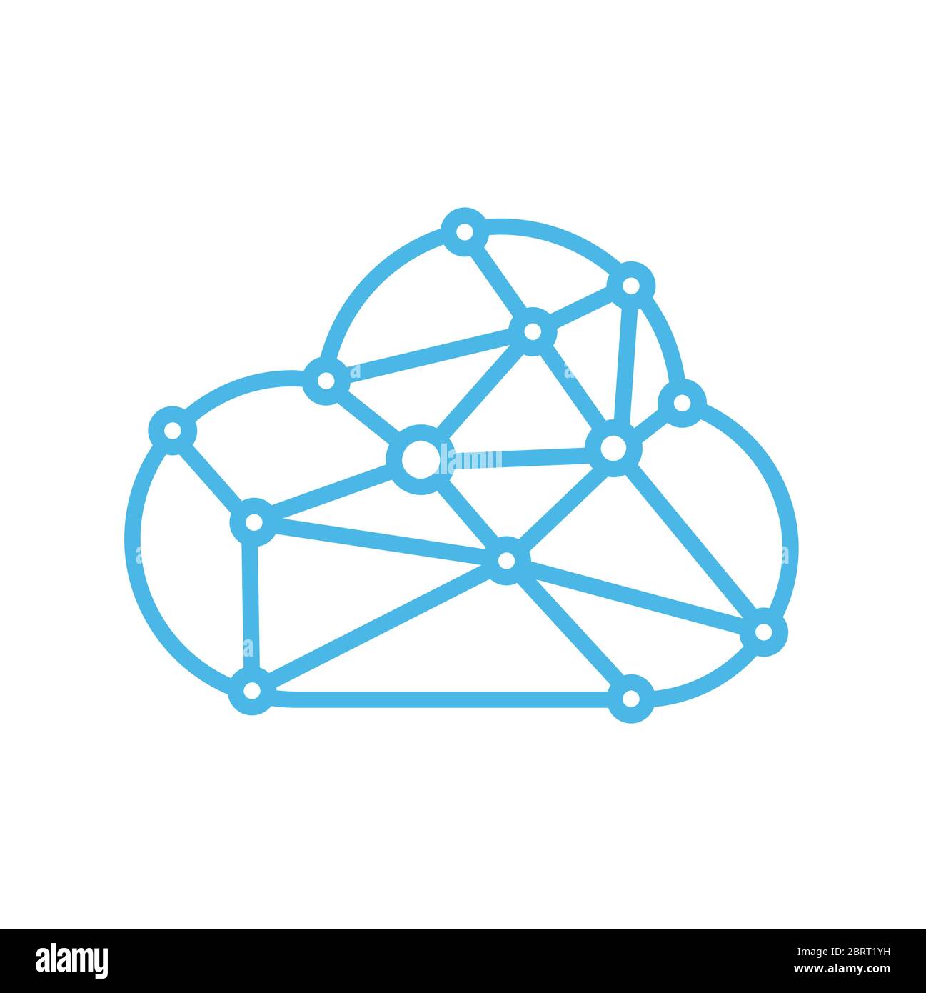 Cloud Connect logo design template Stock Vector