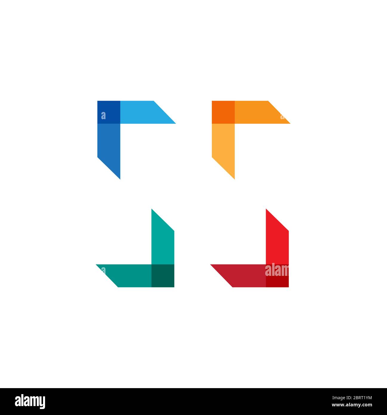 Colorful N abstract logo design template Stock Vector
