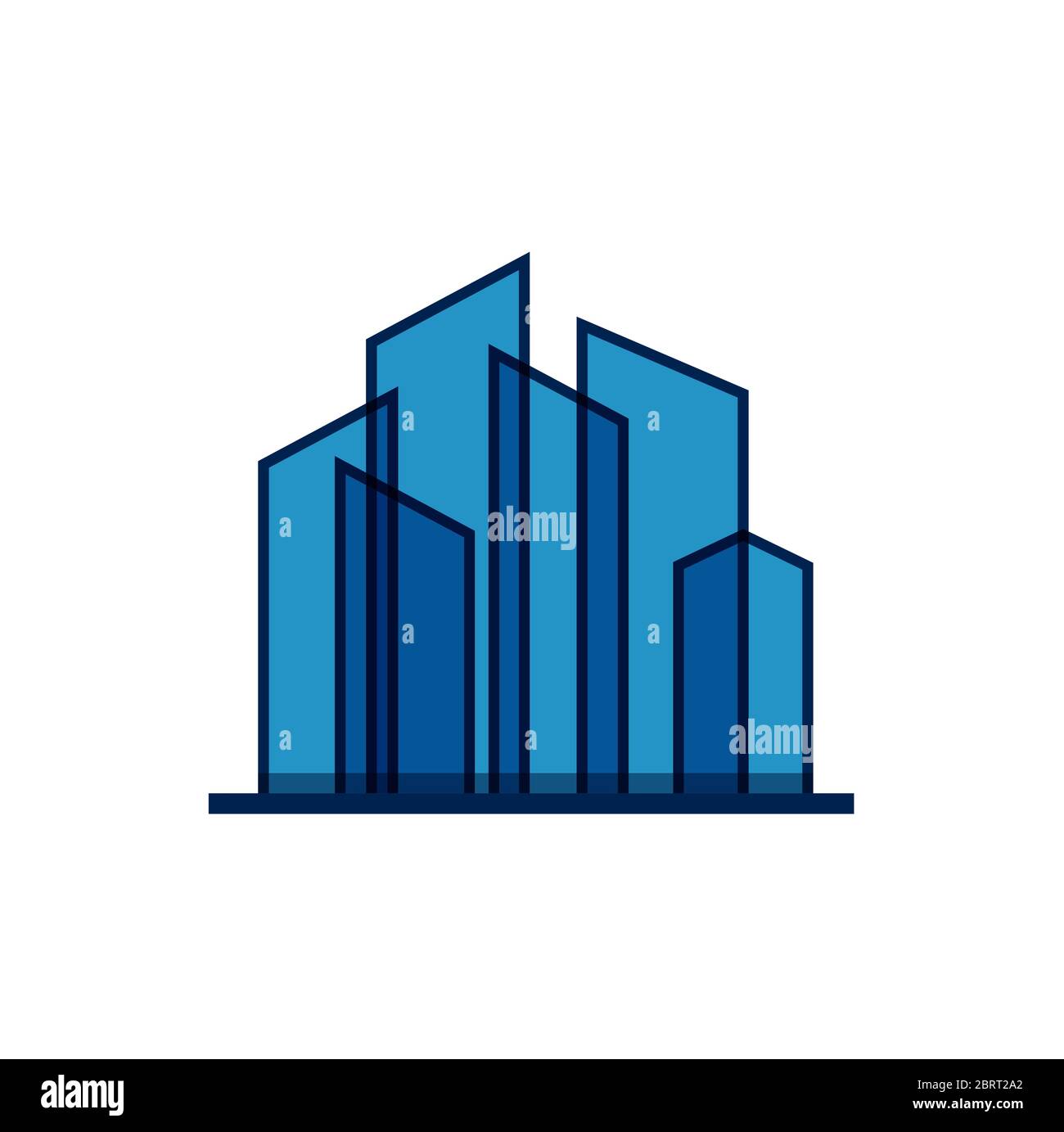 Abstract blue real estate logo design template Stock Vector Image & Art Alamy