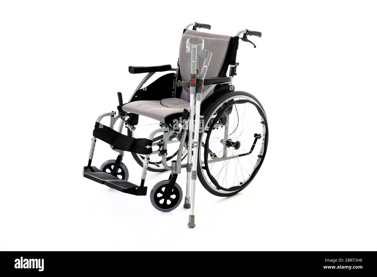 Black disability wheelchair crutch, Invalid chair, wheelchair and