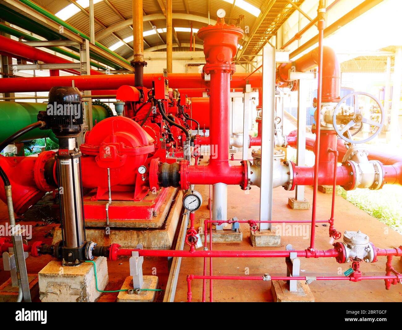Diesel engine driven fire pump in industrial or factory, Main equipment