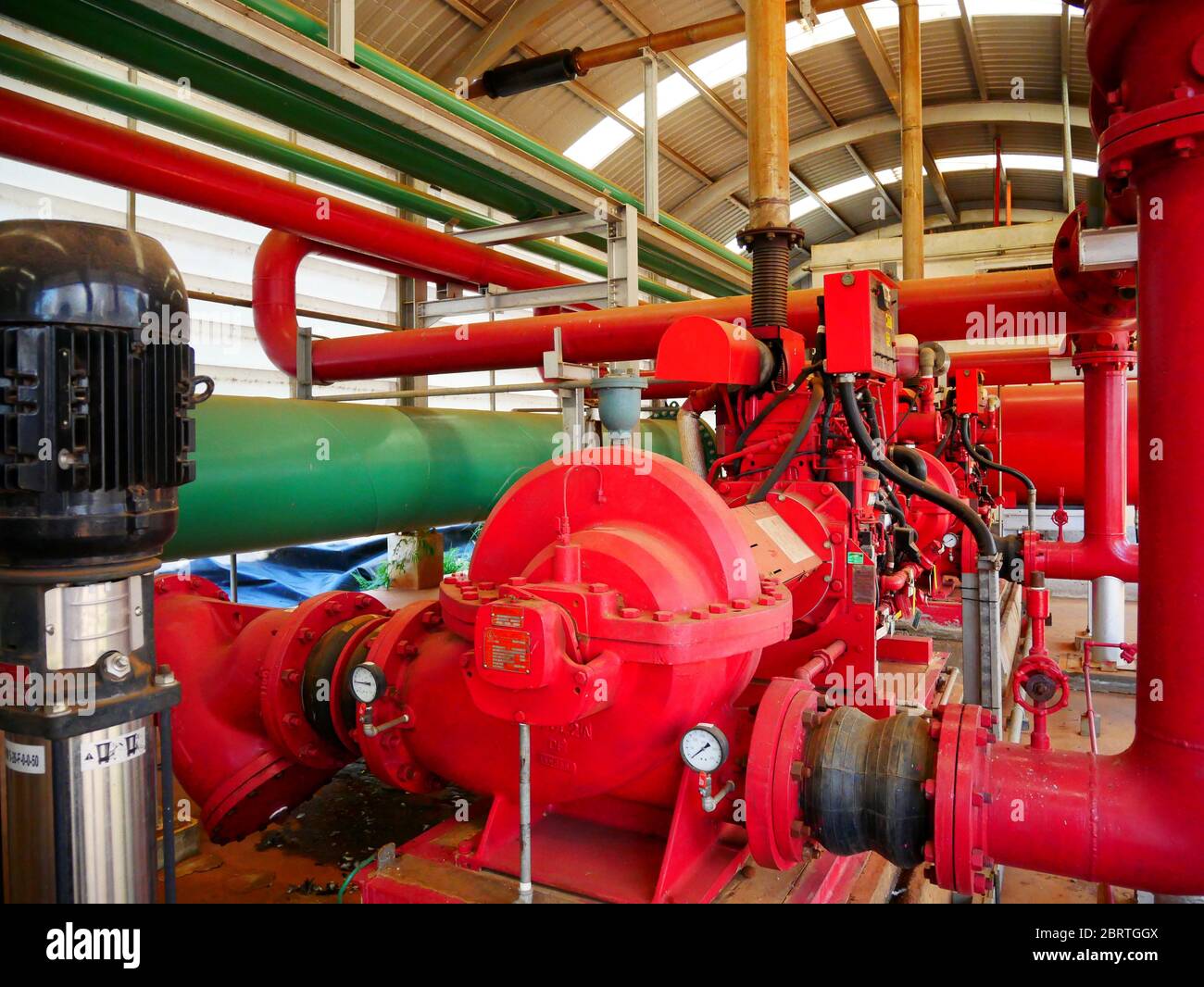 Diesel engine driven fire pump in industrial or factory, Main equipment