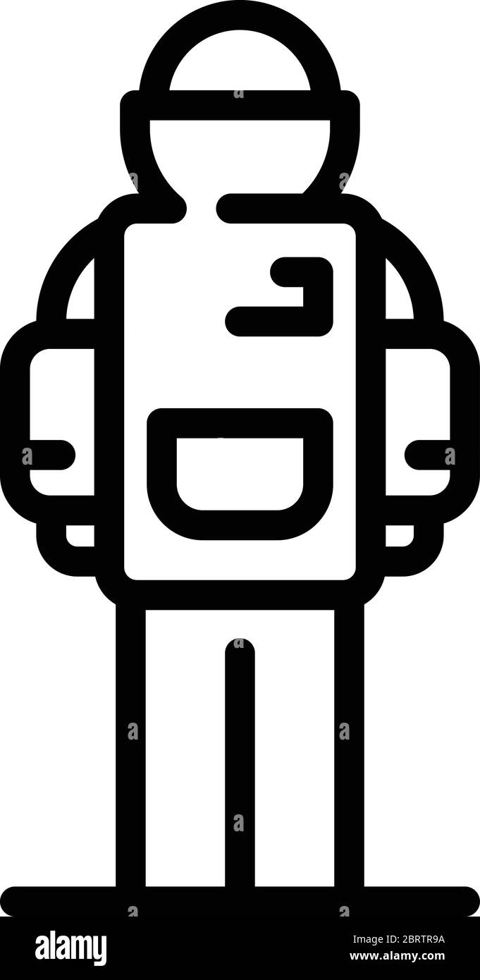 Dog handler icon, outline style Stock Vector Image & Art Alamy