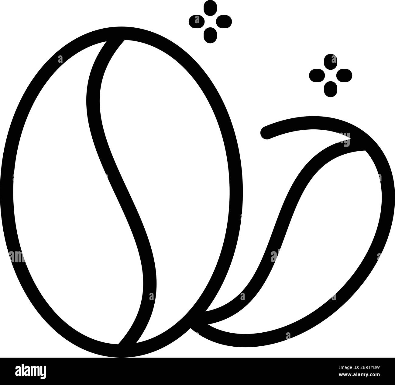 Natural coffee beans icon, outline style Stock Vector Image & Art - Alamy