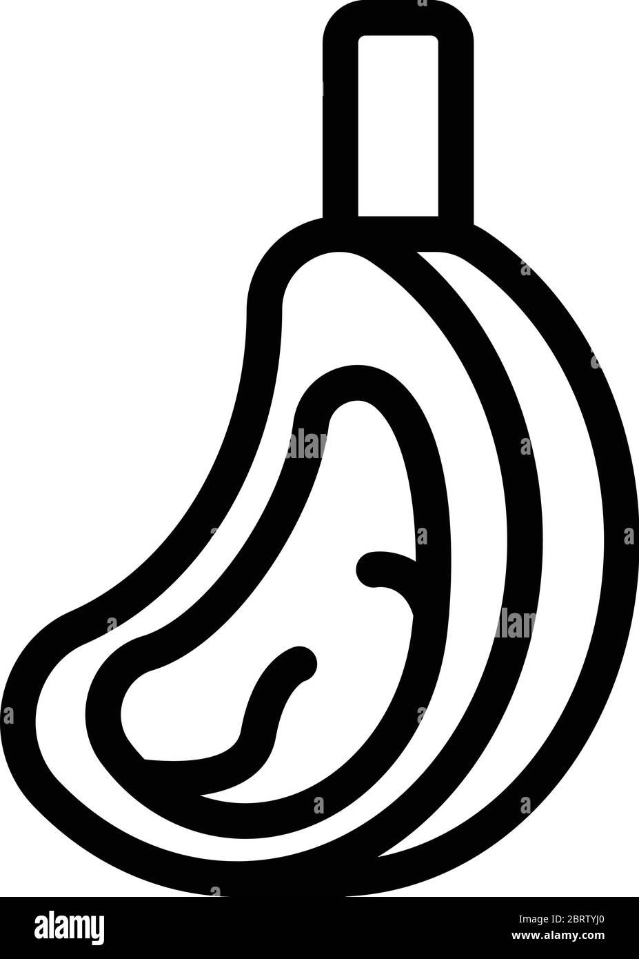 Steak meat icon, outline style Stock Vector Image & Art - Alamy