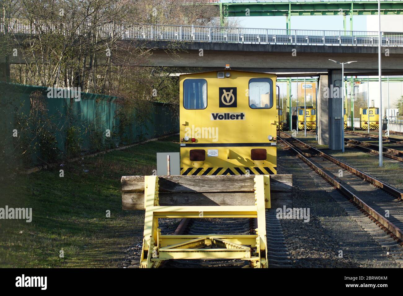 Industrieeisenbahn im Kölner Norden Stock Photo