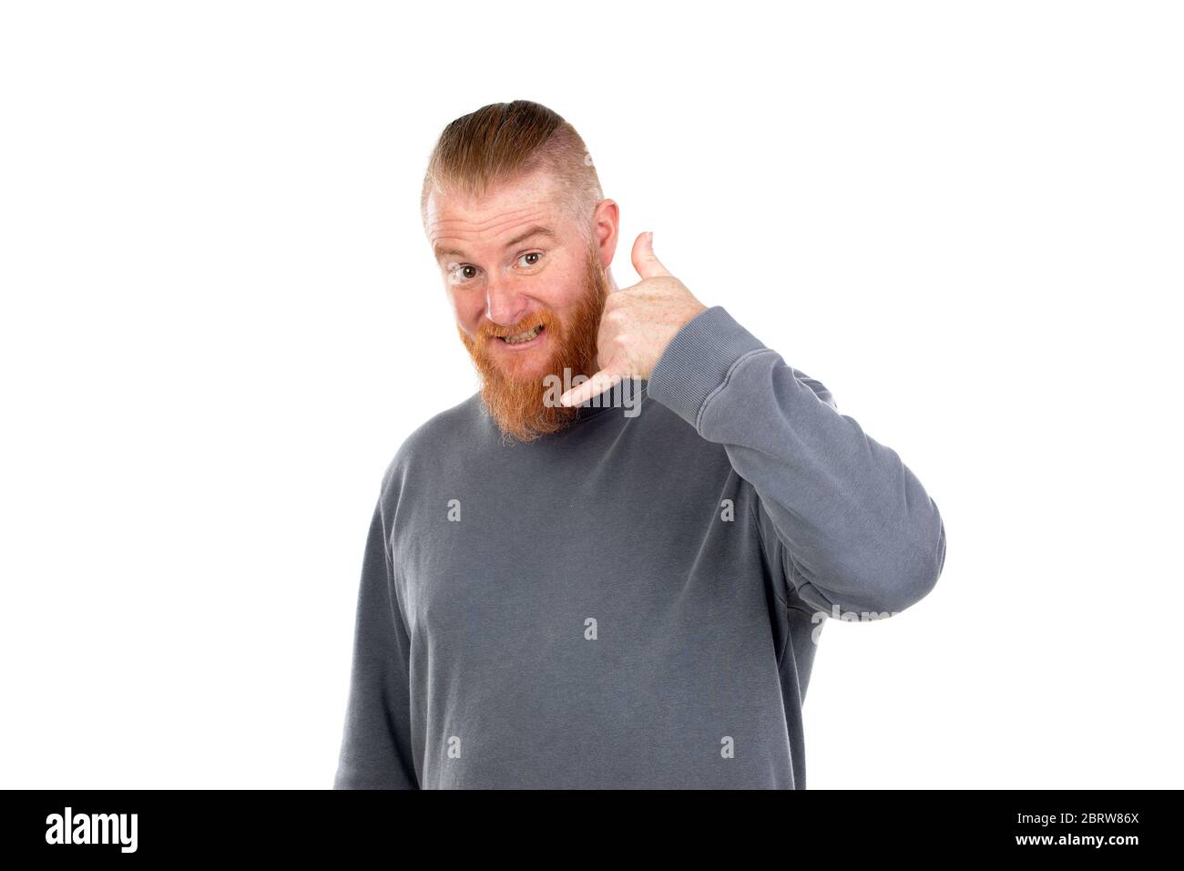 Young handsome redhead call hi-res stock photography and images - Alamy