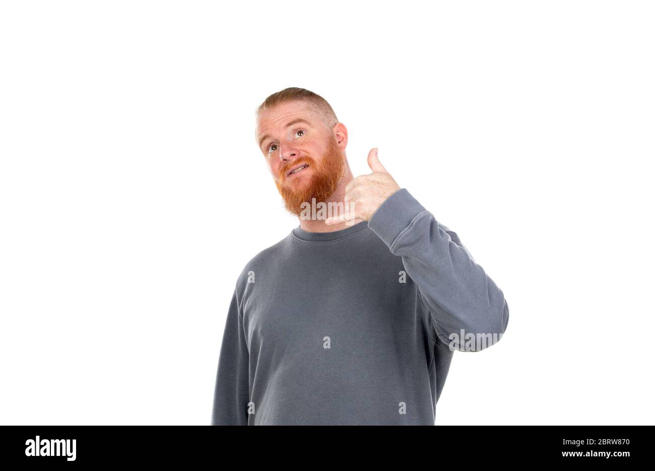 Young handsome redhead call hi-res stock photography and images - Alamy