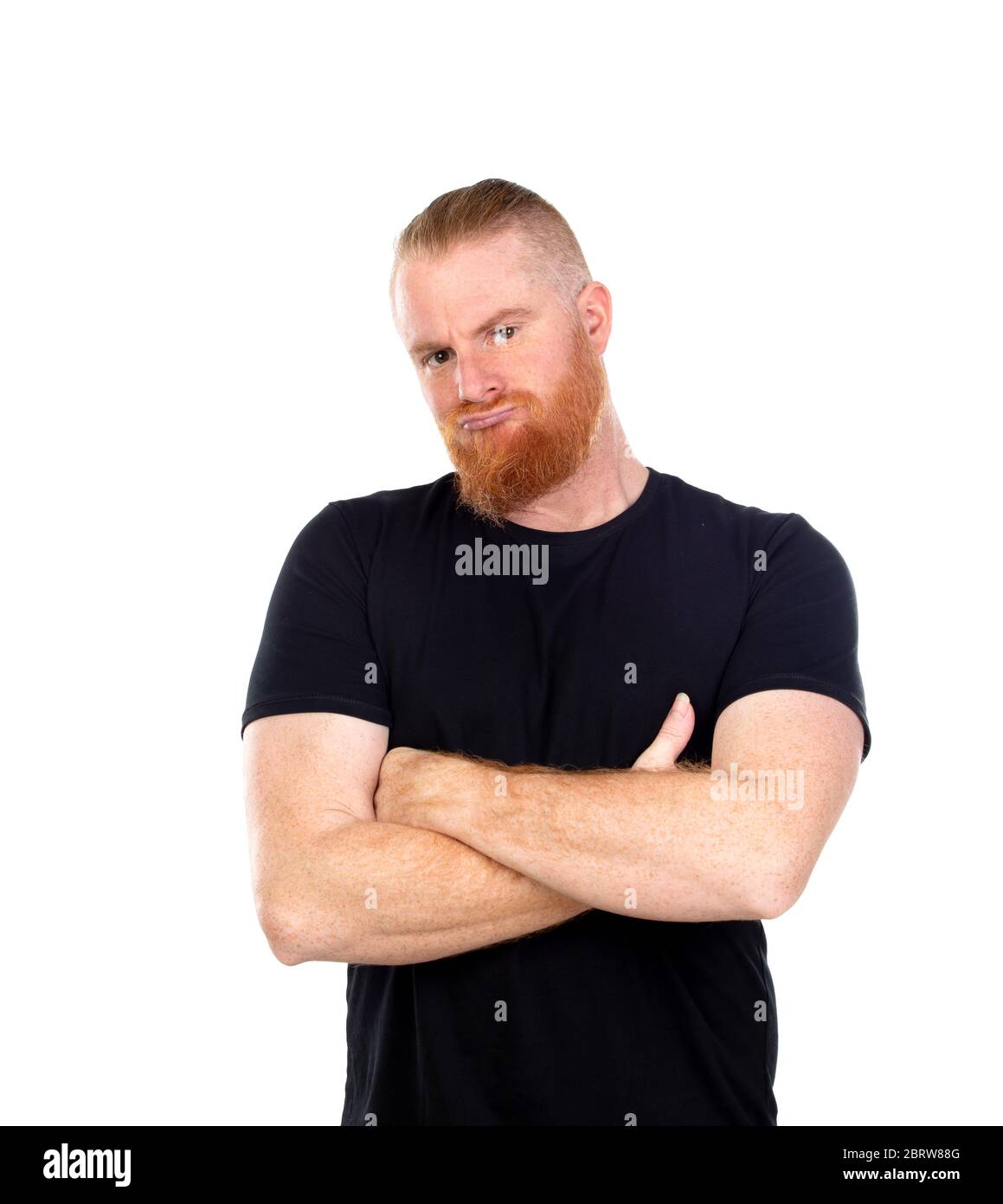Young redhead man relaxed hands hi-res stock photography and images - Alamy