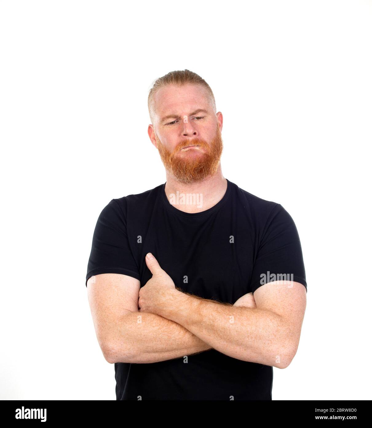 Young redhead man relaxed hands hi-res stock photography and images - Alamy