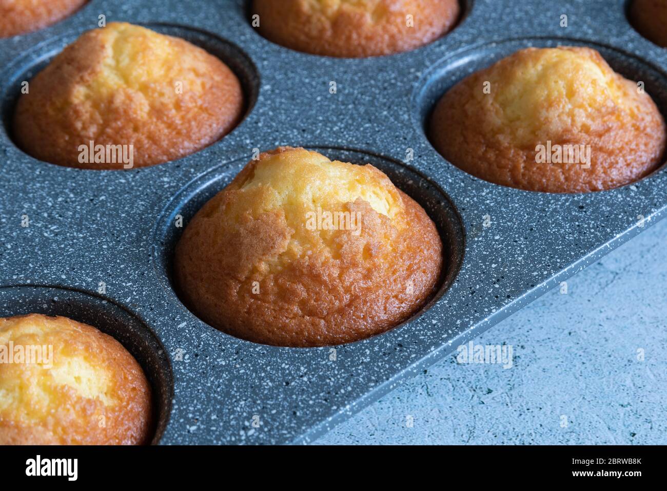 Closeup homemade magdalenas,the typical spanish muffins Stock Photo Alamy