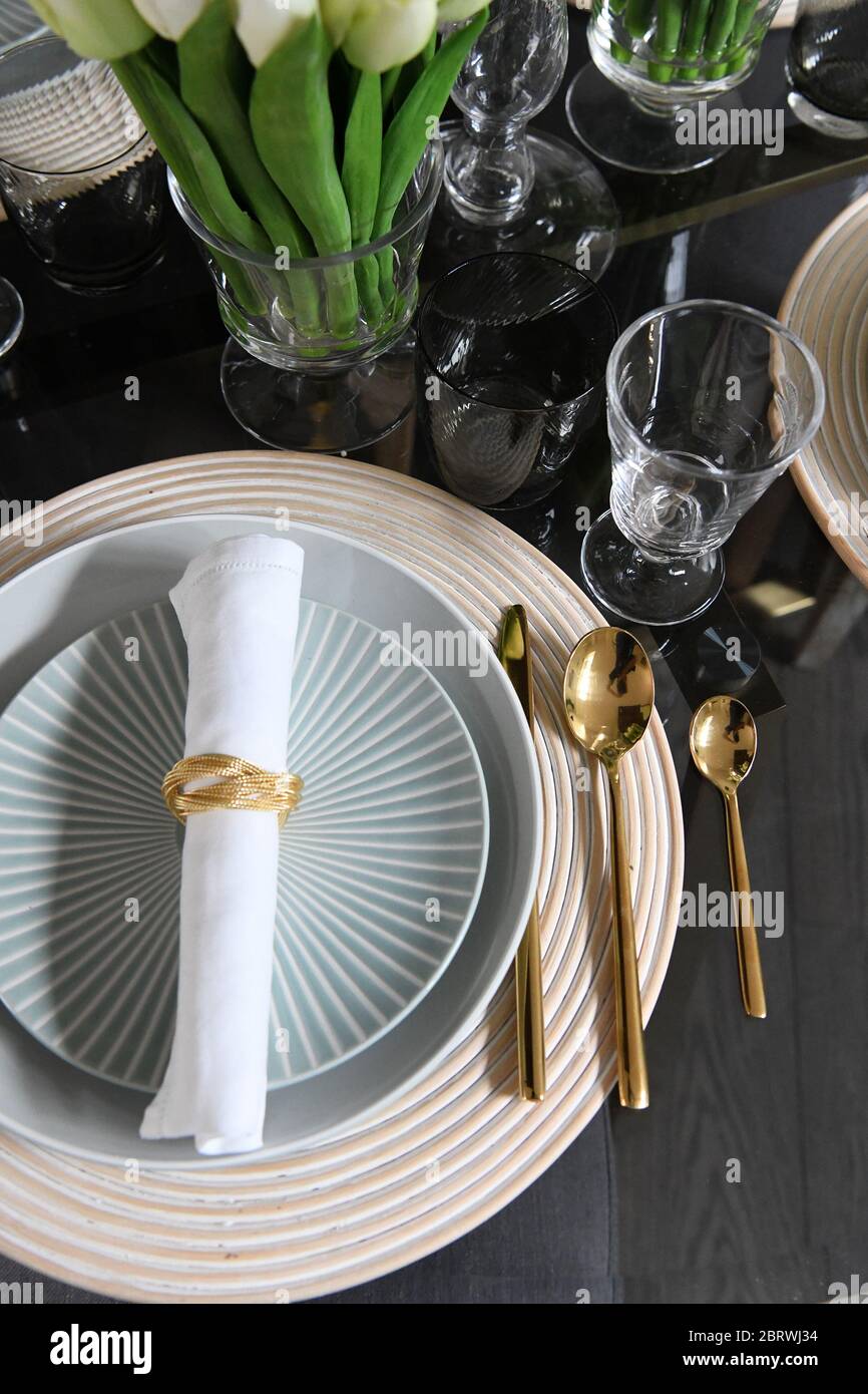 Modern Home Interior in London, UK Stock Photo