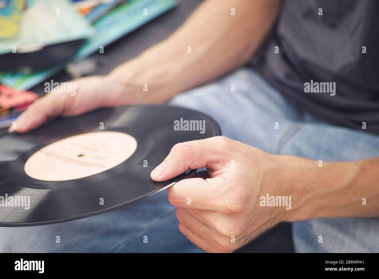 Close up of record hires stock photography and images Alamy