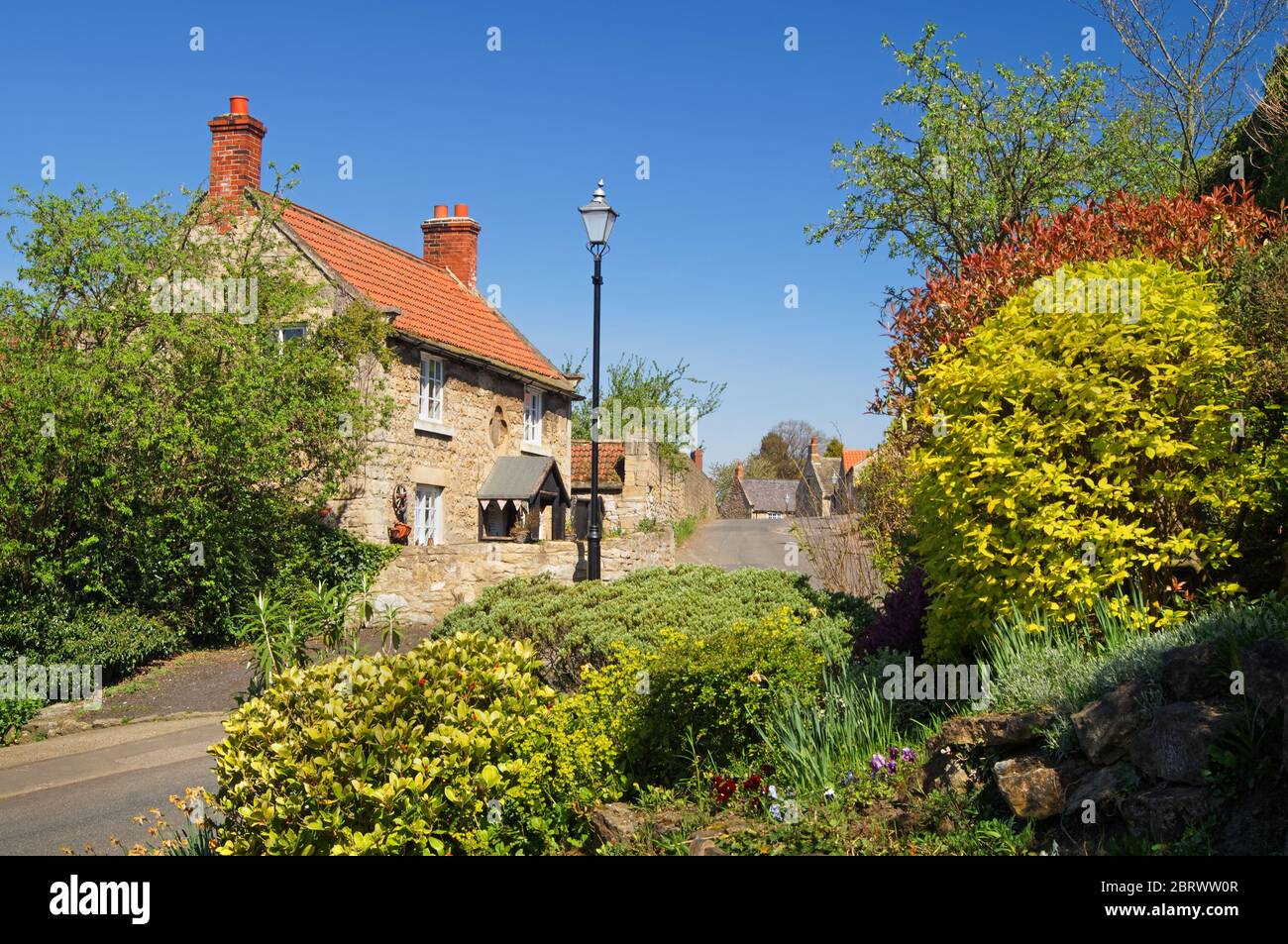 UK,South Yorkshire,Doncaster,Hooton Pagnell,Clayton Lane Cottage Stock