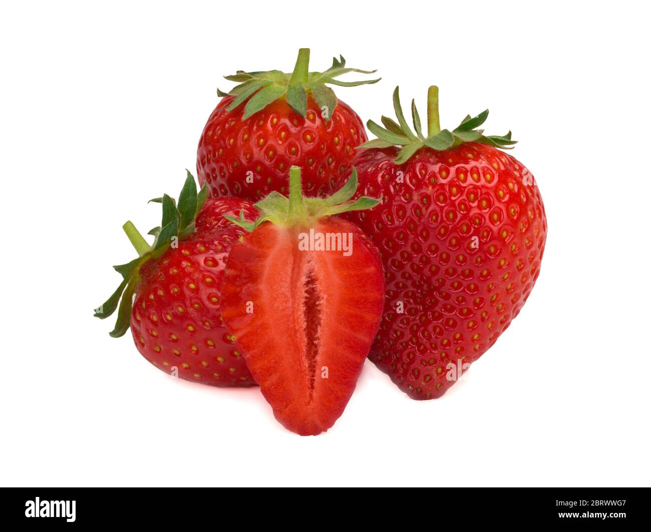Strawberry cut in half hires stock photography and images Alamy