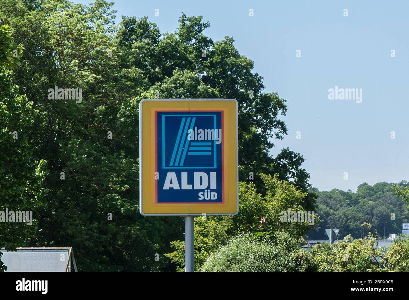 Advertising Sign With Aldi Sud Logo High Resolution Stock Photography And Images Alamy