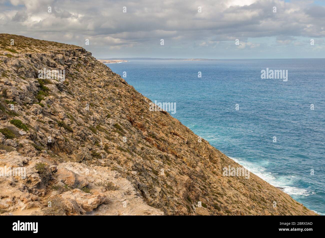 A view of Steep point, the most westerly point in Australia from Dirk Hartog Island on WA's rugged Gascoyne Coast is a must see travel destination. Stock Photo