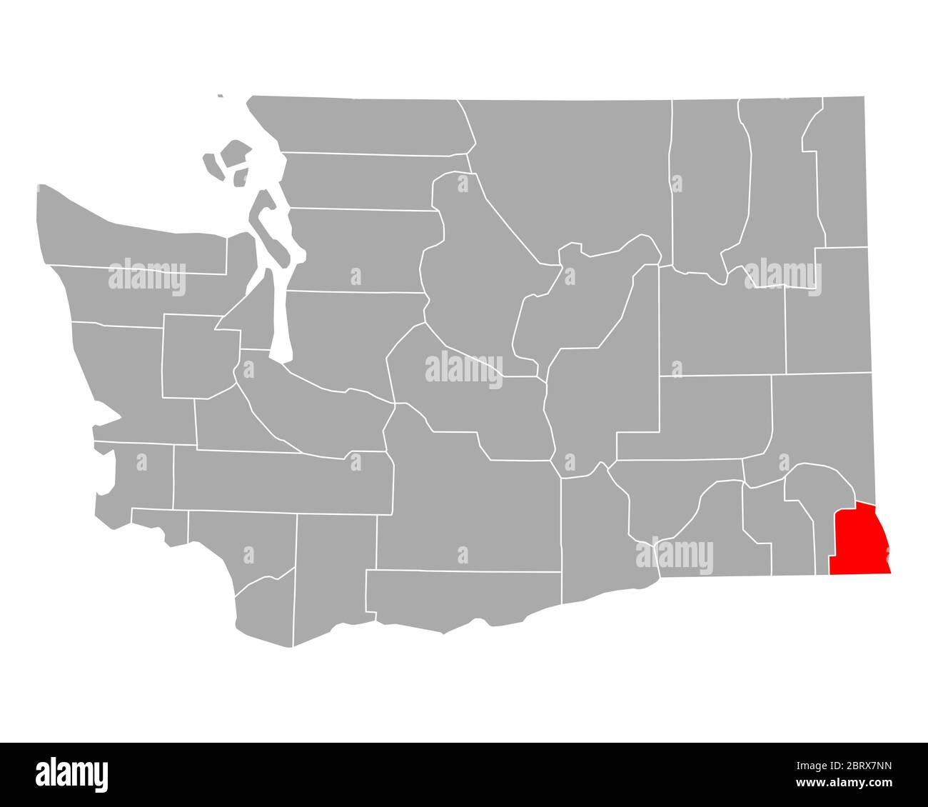 Asotin washington map hires stock photography and images Alamy