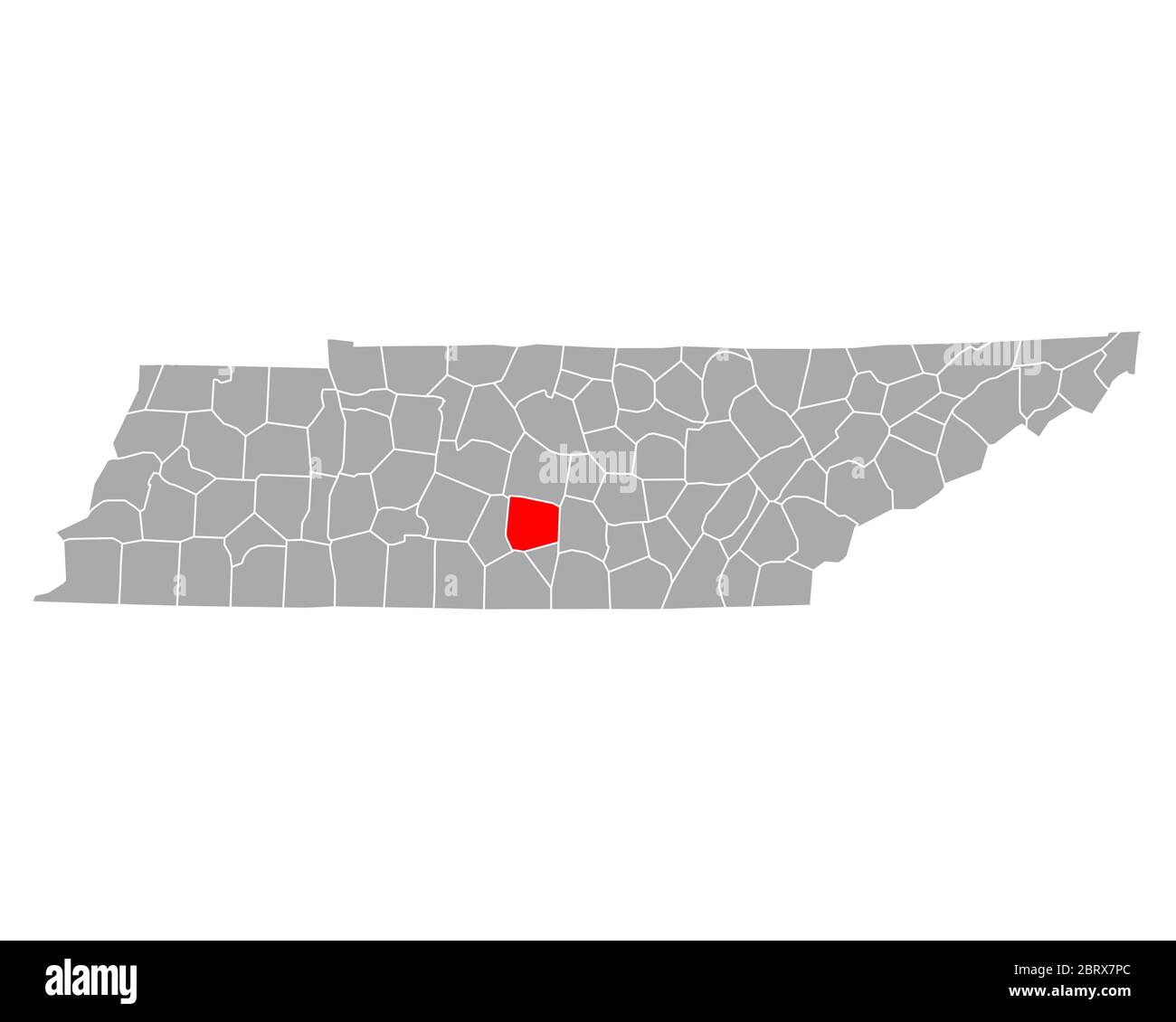 Map of Bedford in Tennessee Stock Photo Alamy