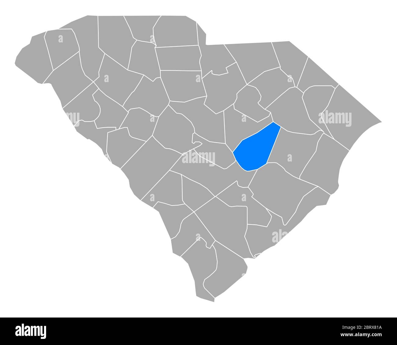 Map of Clarendon in South Carolina Stock Photo Alamy