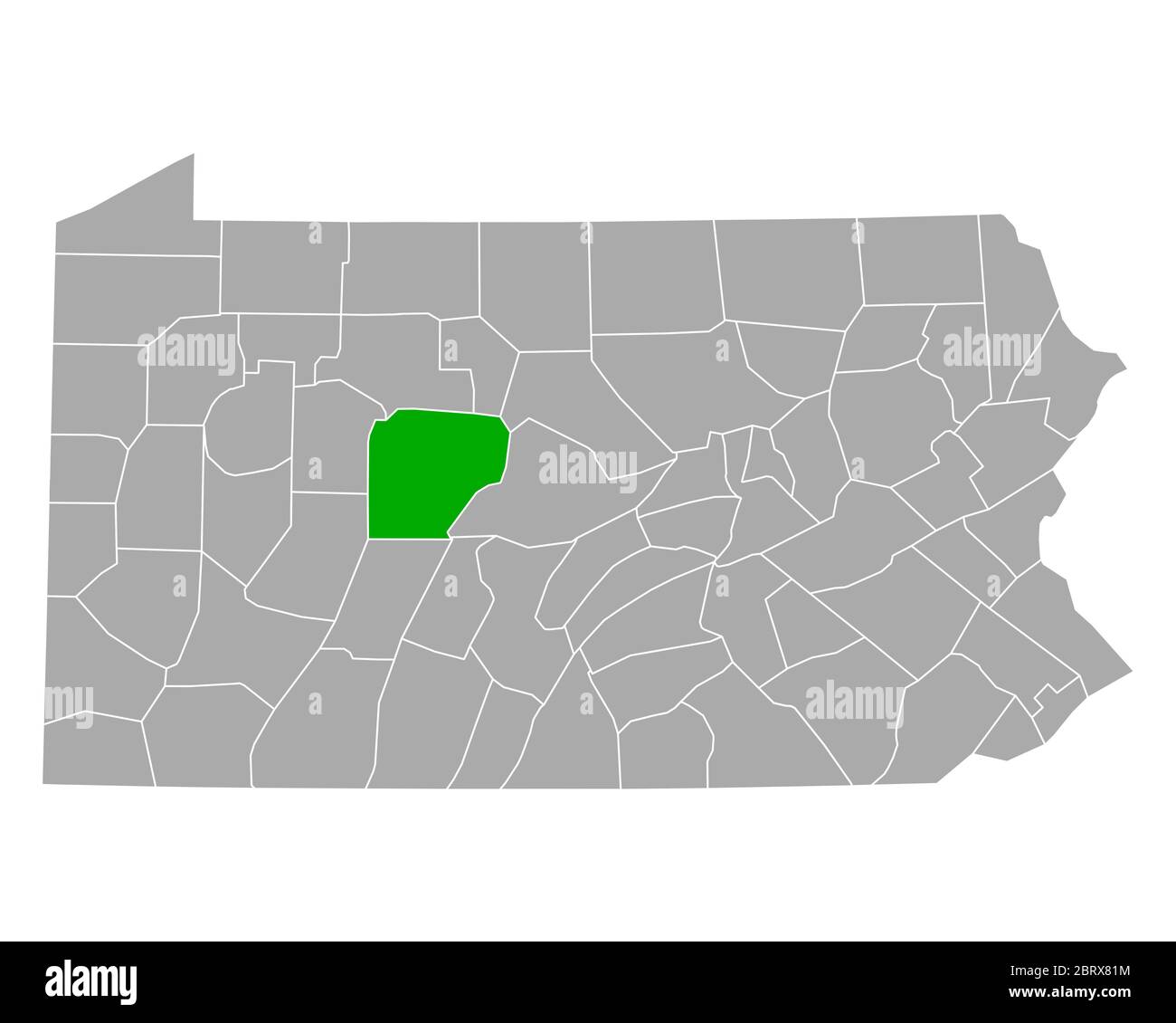 Map of Clearfield in Pennsylvania Stock Photo Alamy