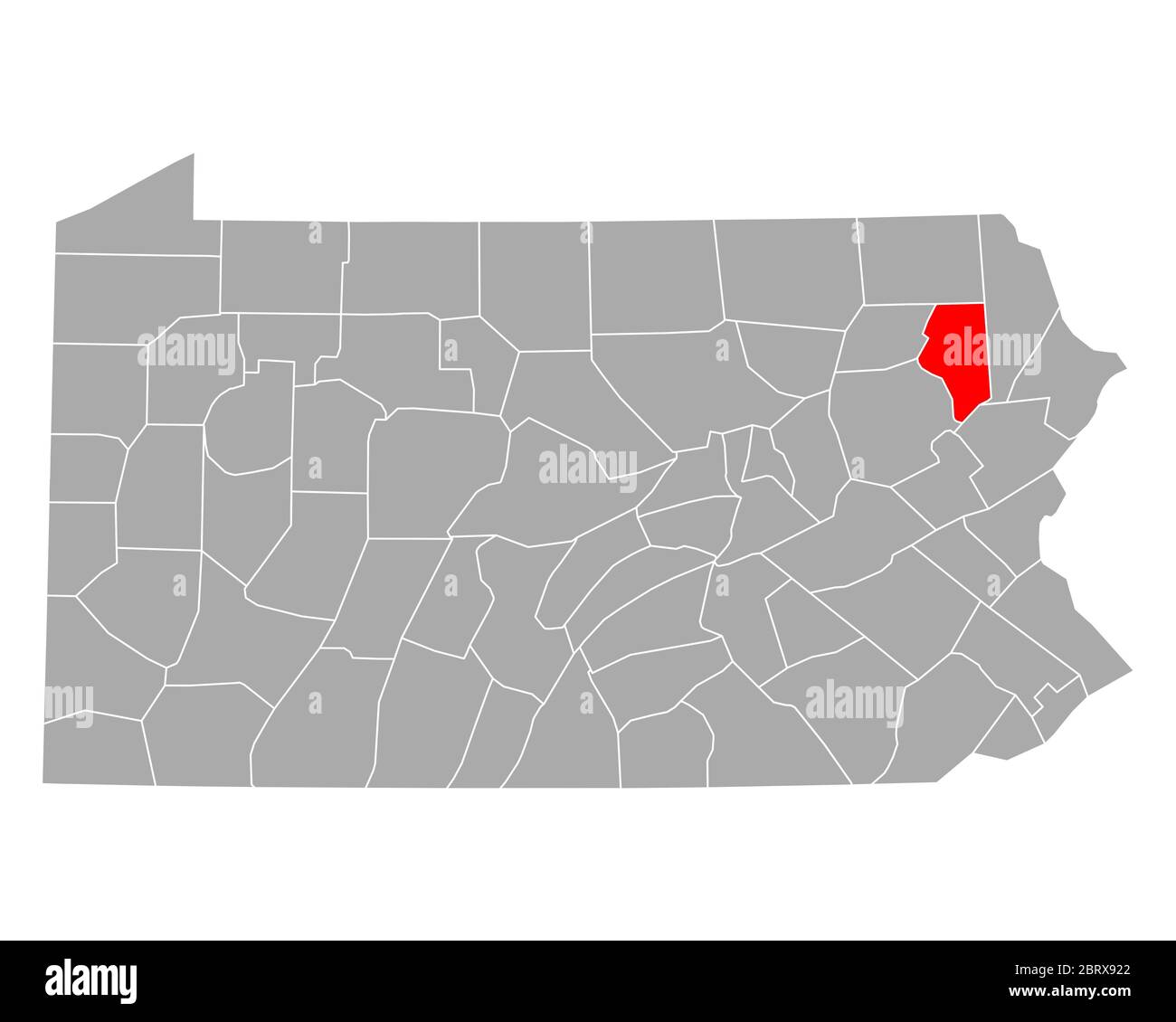 Map of Lackawanna in Pennsylvania Stock Photo Alamy