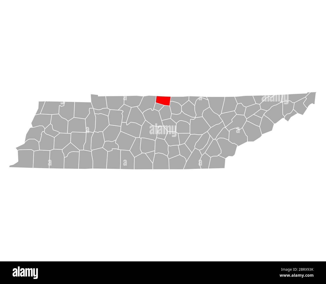 Map of Macon in Tennessee Stock Photo Alamy
