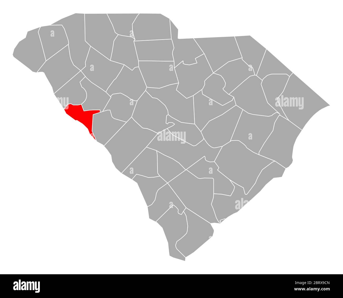 Map of McCormick in South Carolina