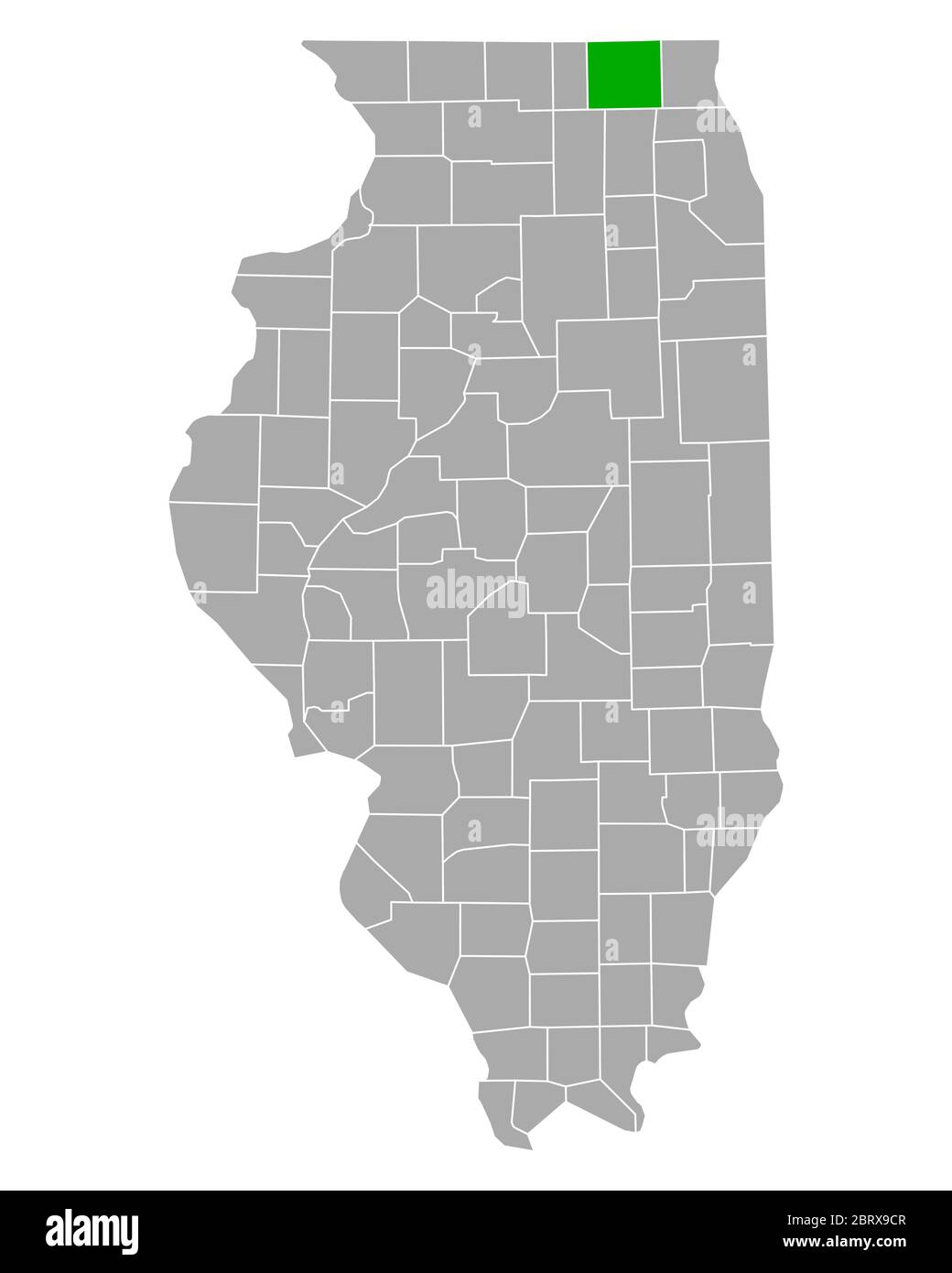 Map of McHenry in Illinois Stock Photo - Alamy