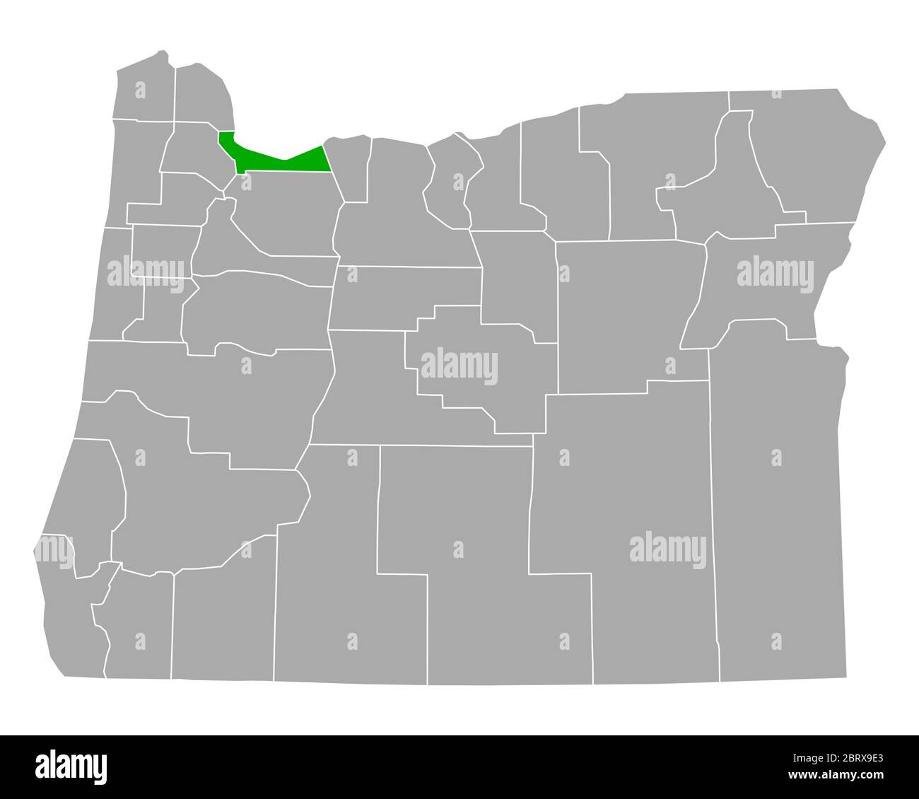 Multnomah county map hires stock photography and images Alamy