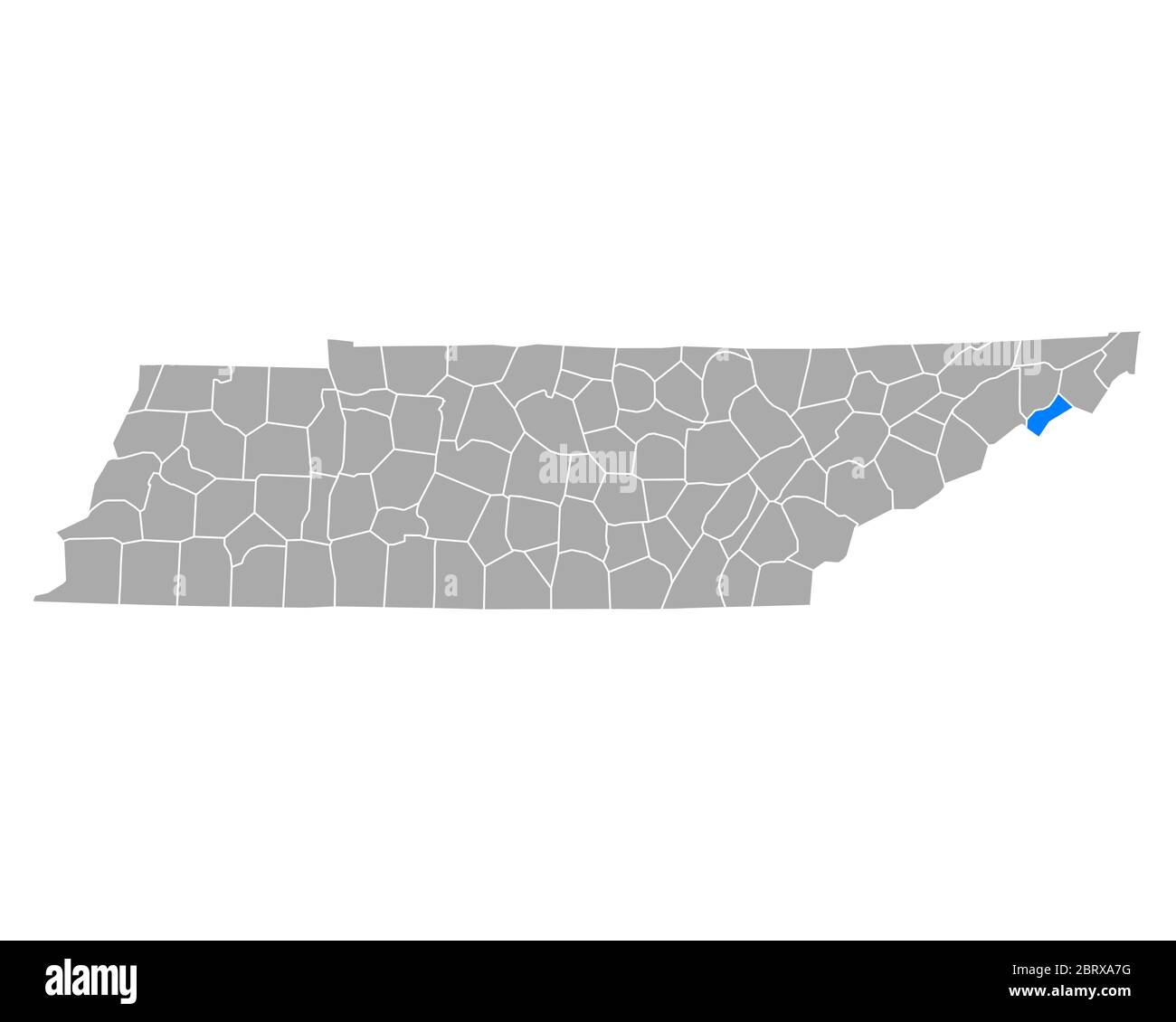 Map of Unicoi in Tennessee Stock Photo Alamy