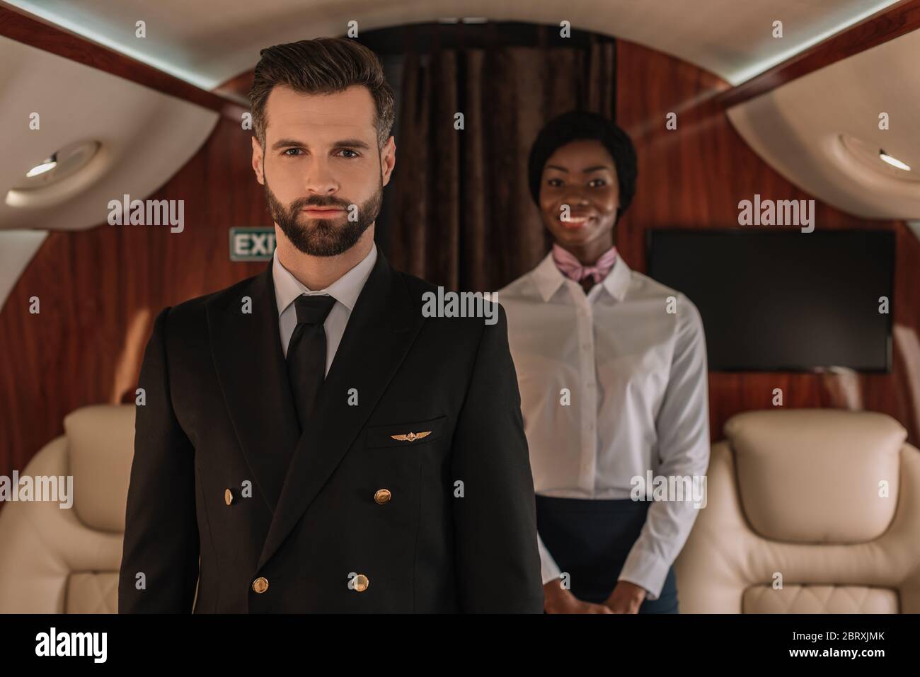 African american cabin crew hi-res stock photography and images - Alamy