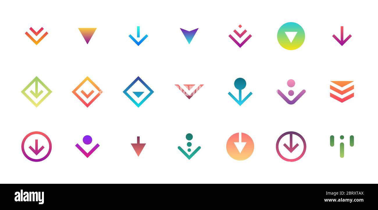 Arrow button icon hi-res stock photography and images - Alamy